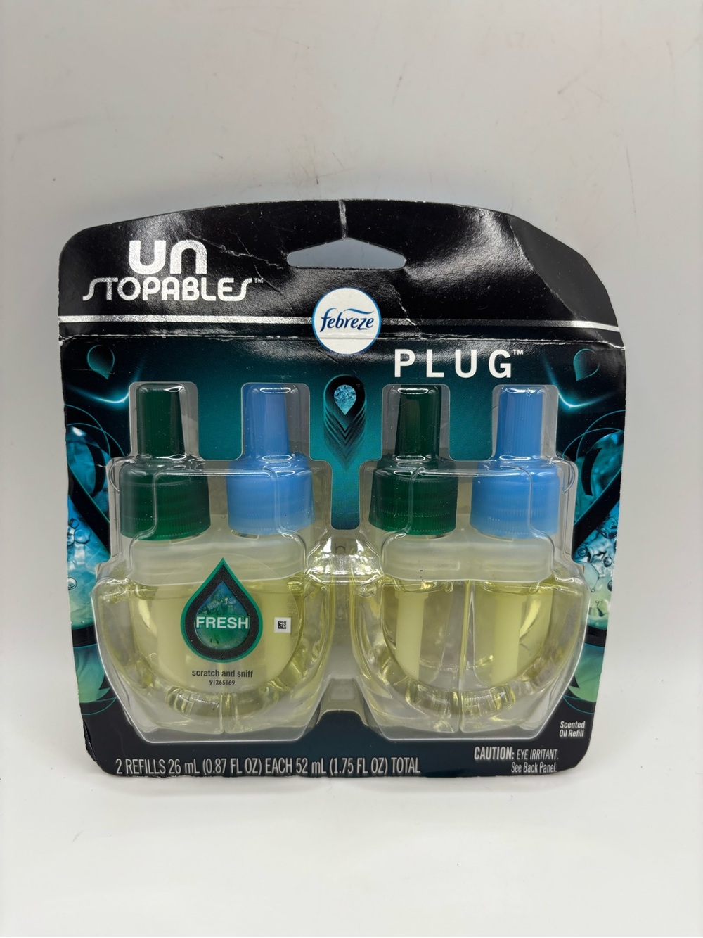 Febreze Unstopables Plug Air Freshener Refills Fresh Scent 2 Pack Refills